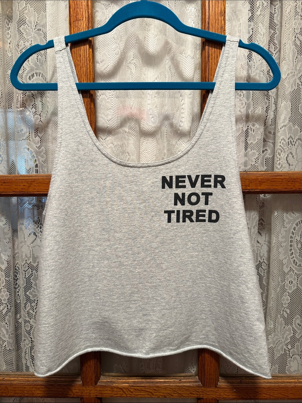 aerie Grey 'Never Not Tired' Women's Graphic Tank